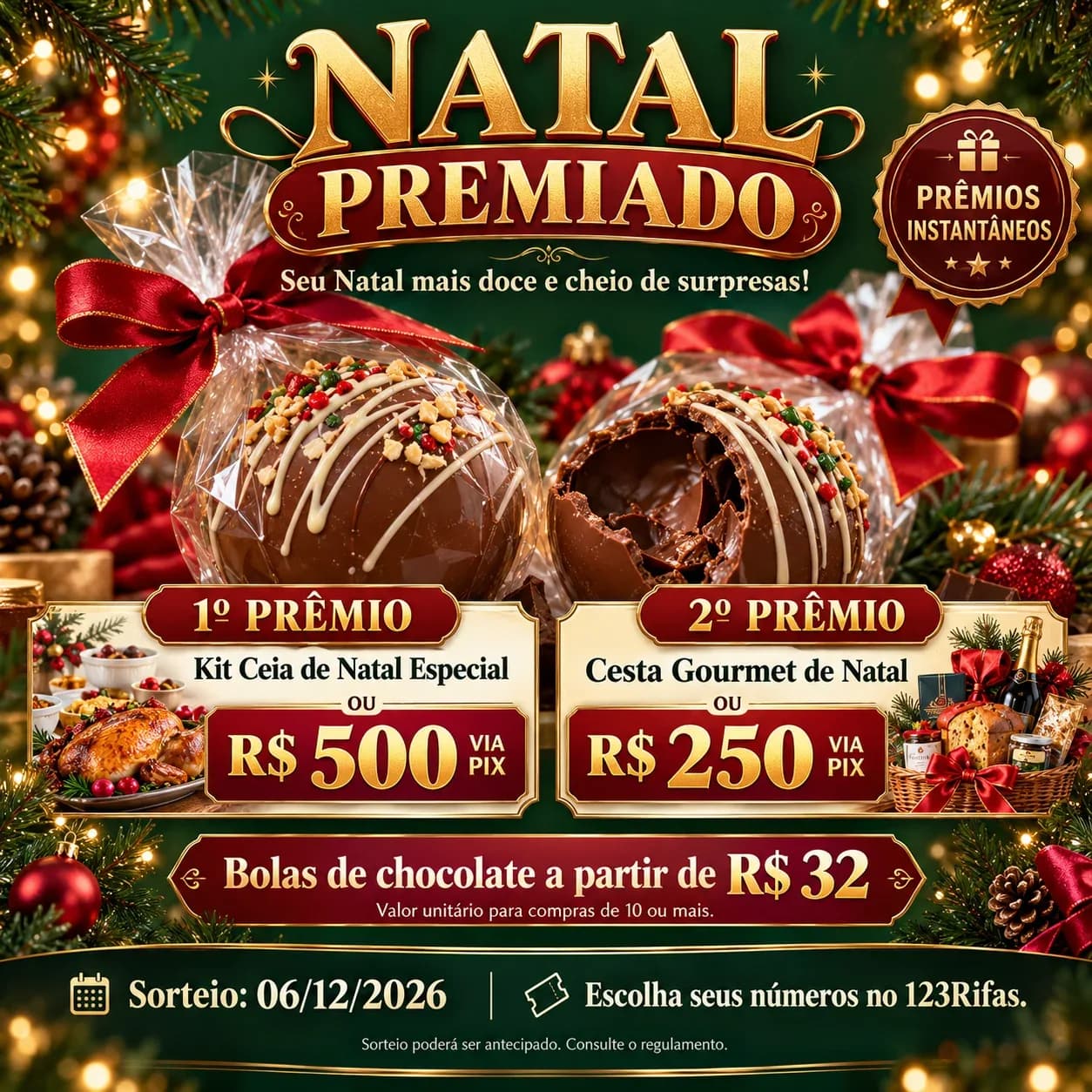 🎄 NATAL PREMIADO 🍫