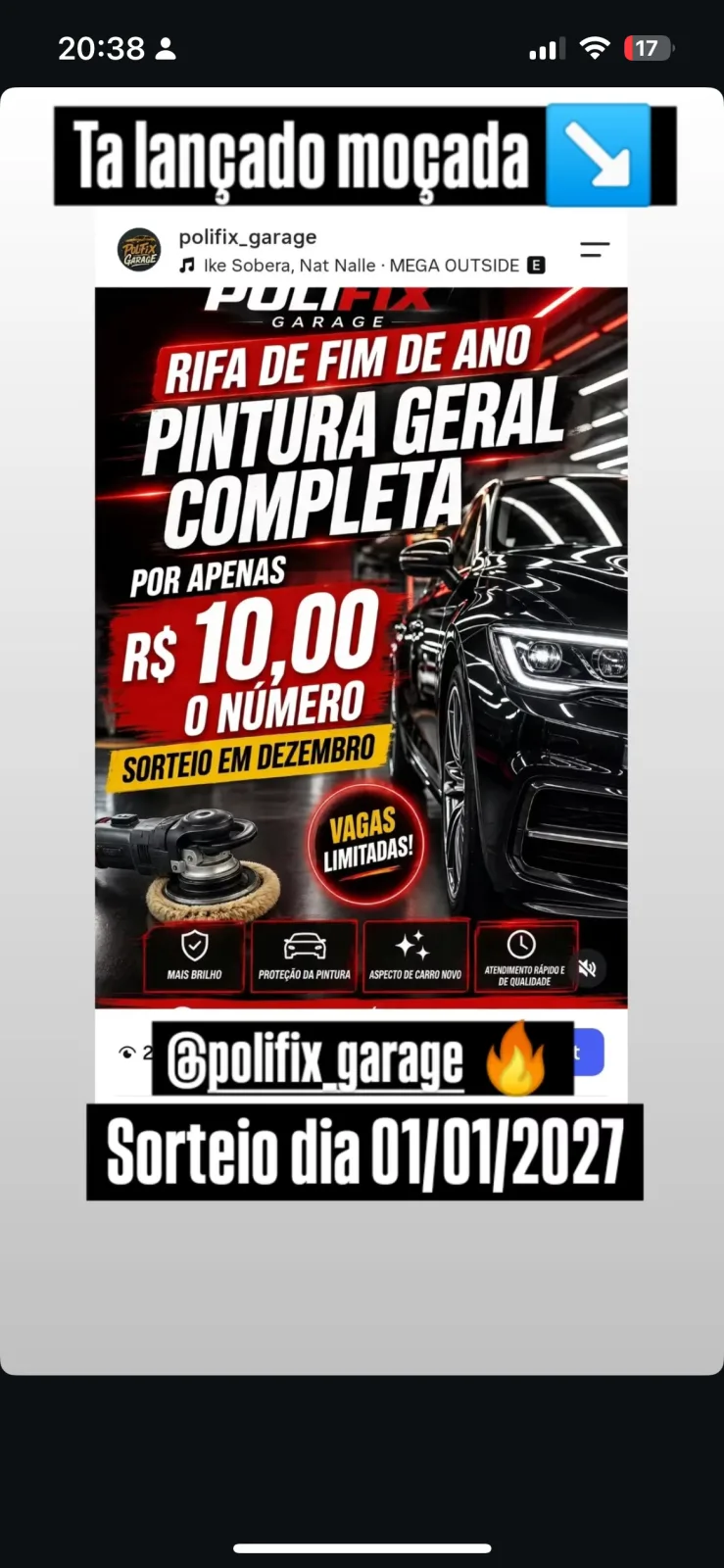 Rifa fim do ano polifix_garagem